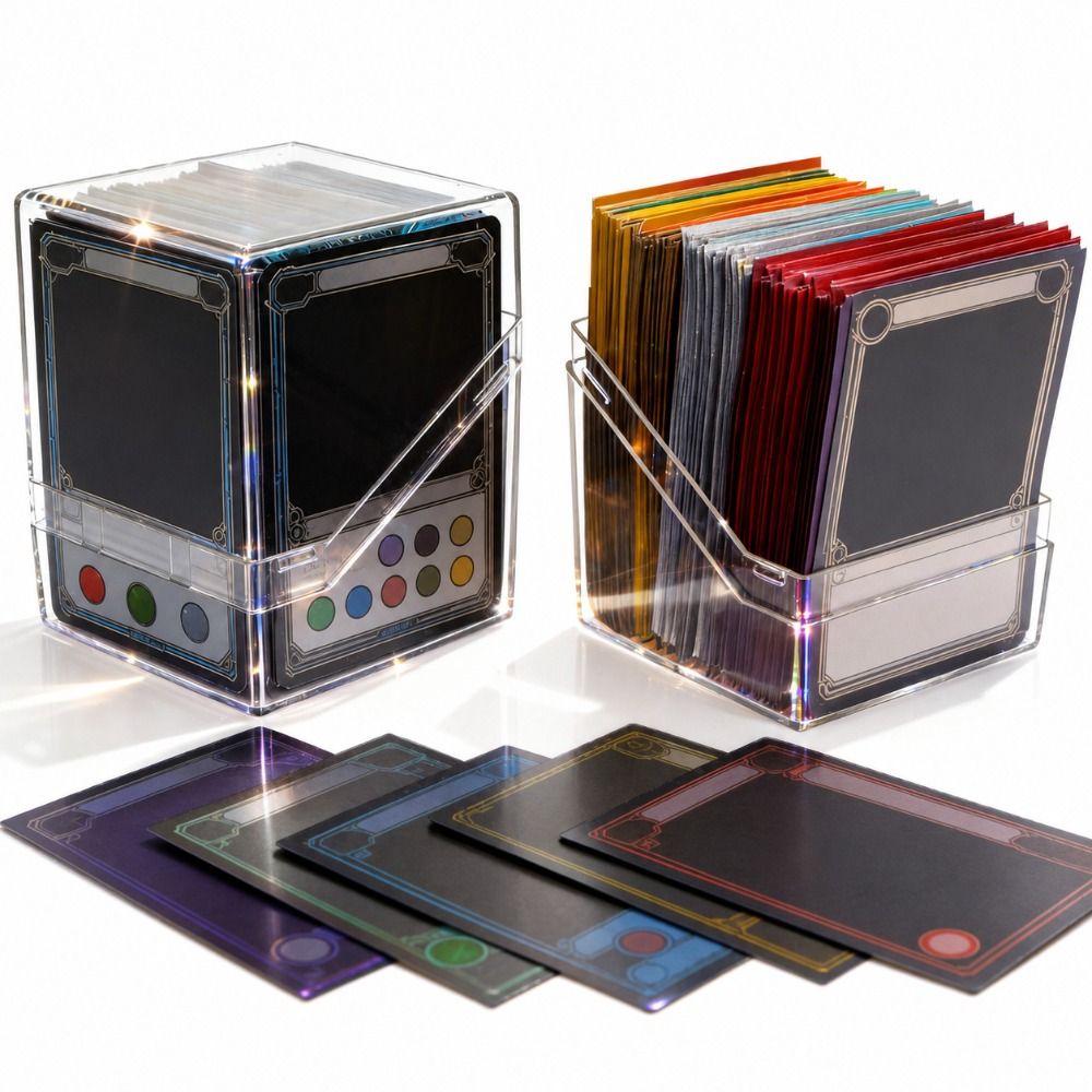 Display Case Acrylic - صندوق تخزين بطاقات أكريليك شفاف، حافظة