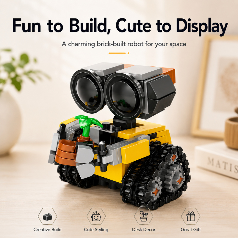 Building Block Mini - مجموعة مكعبات بناء روبوت صغير، نموذج