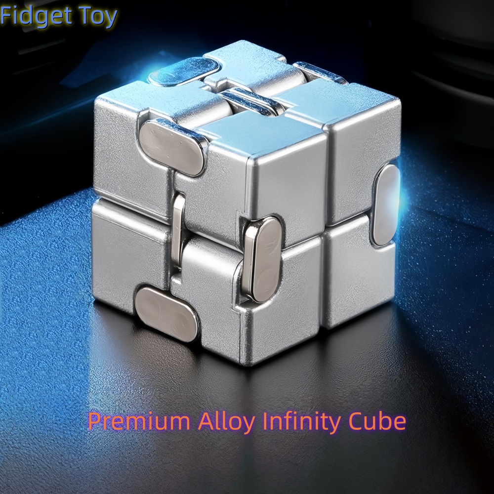 Fidget Cube Original - مكعب إنفينيتي من السبائك والبلاستيك، لعبة