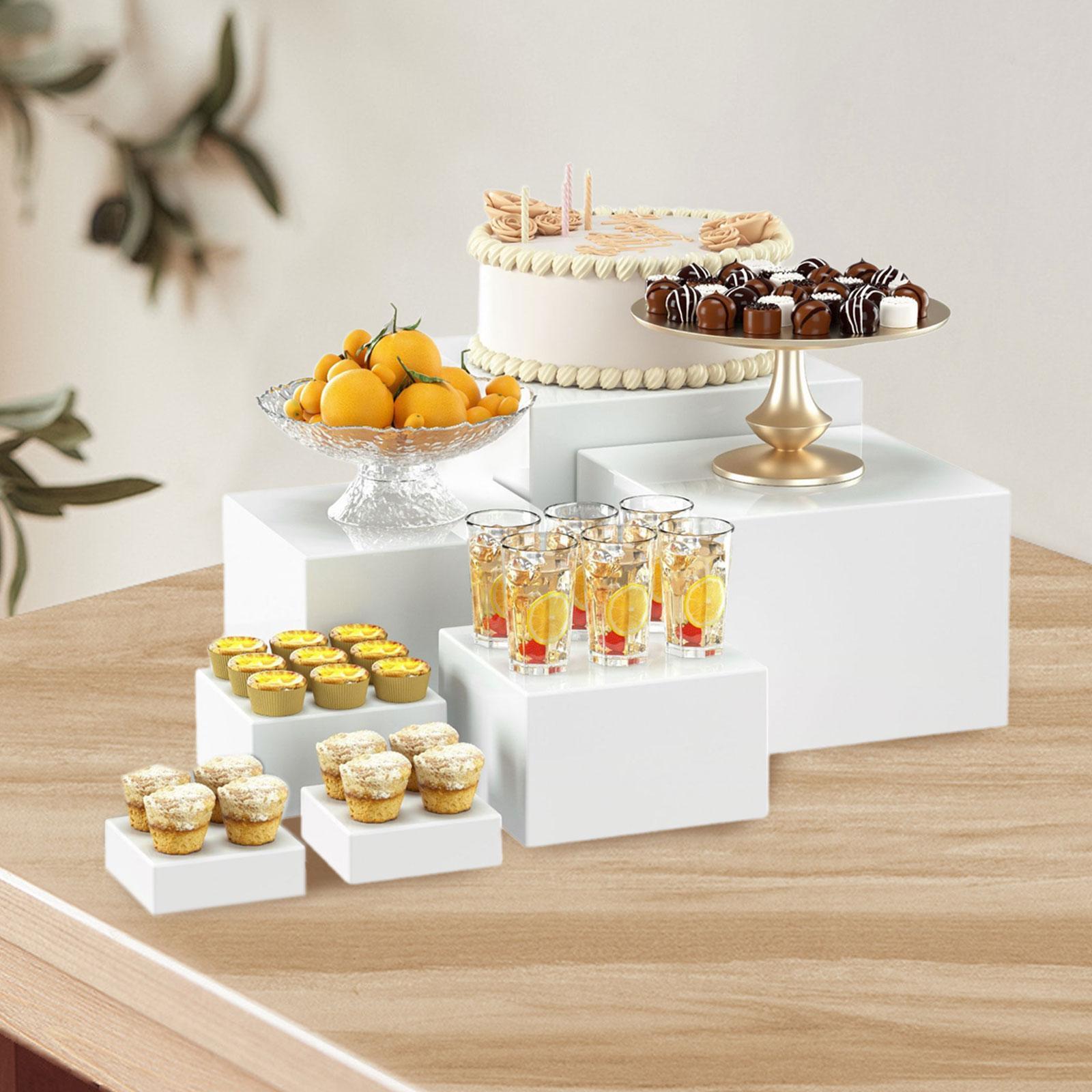 Display Risers Set - مجموعة عرض الحلويات TQH المكونة من