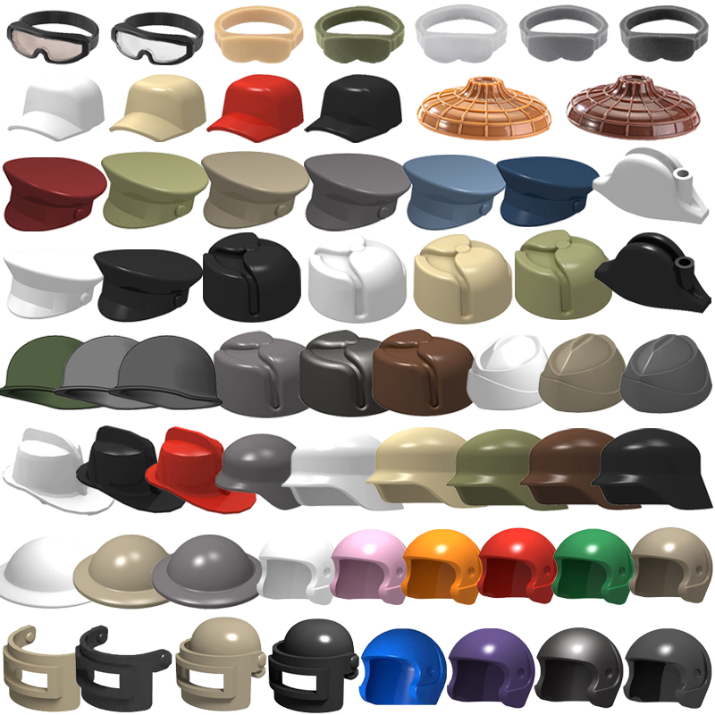 Lego Minifigure Holder - إكسسوارات مكعبات البناء العسكرية، مجسمات جنود،