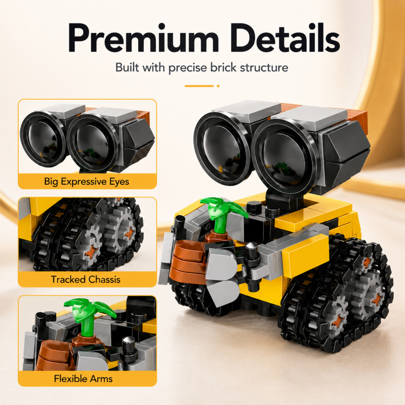 مجموعة مكعبات بناء روبوت صغير، - مراجعة Building Block Mini وسعره