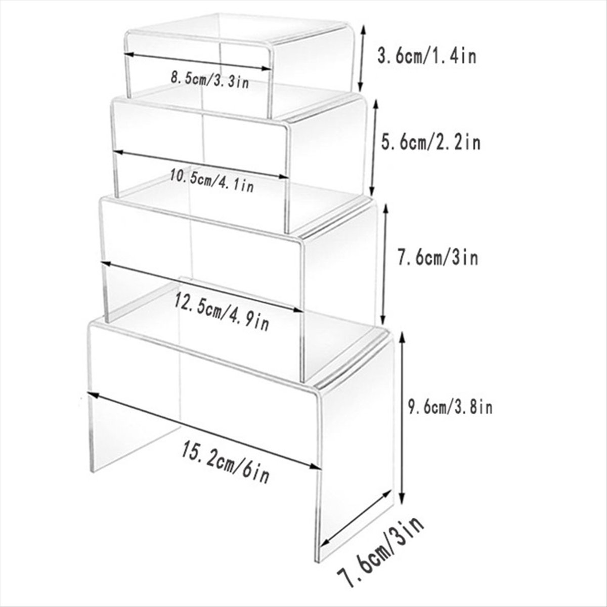 8 قطع مكونة من قطعتين من رافعا - مراجعة Display Risers Set وسعره