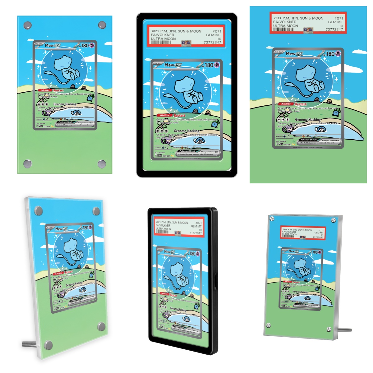 عرض بطاقات البوكيمون PTCG Mew  - مراجعة Display Case Acrylic وسعره